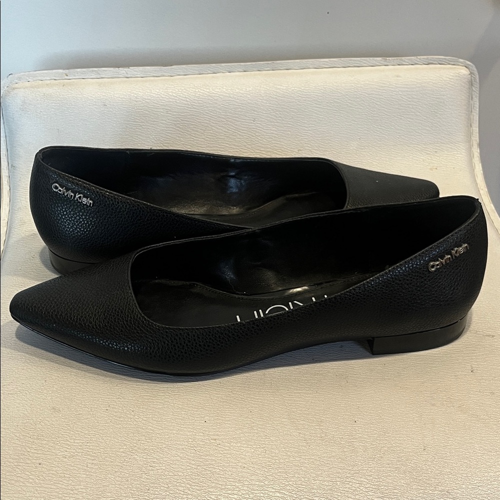 Calvin Klein Black Pointed Toe Heels